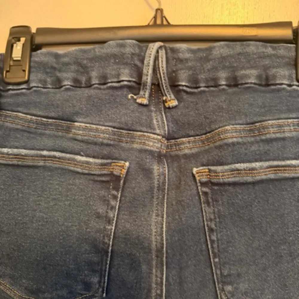 Good American Good Legs Skinny Jeans Size 14 Raw Hem - Picture 5 of 6